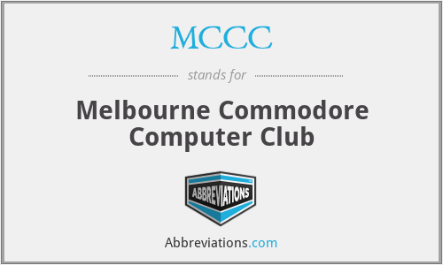 MCCC - Melbourne Commodore Computer Club