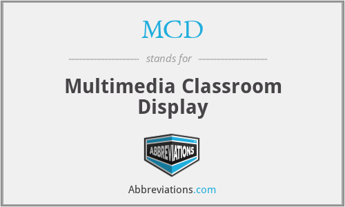 MCD - Multimedia Classroom Display