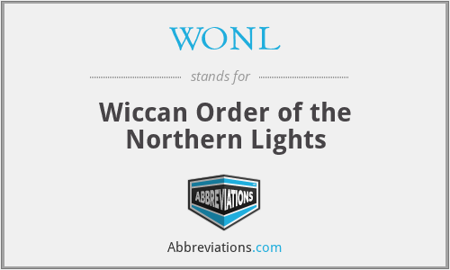 WONL - Wiccan Order of the Northern Lights