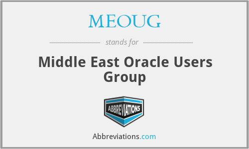MEOUG - Middle East Oracle Users Group