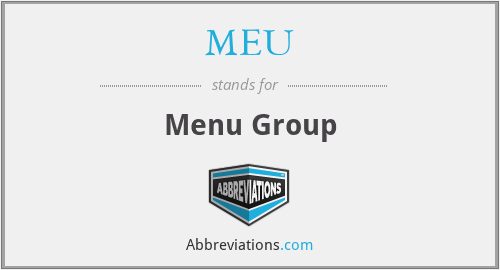 MEU - Menu Group