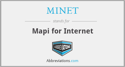 MINET - Mapi for Internet