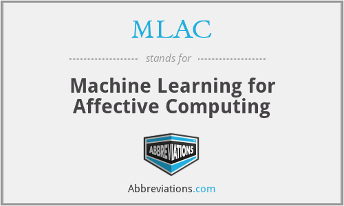MLAC - Machine Learning for Affective Computing
