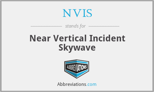 NVIS - Near Vertical Incident Skywave