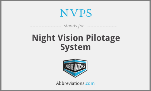NVPS - Night Vision Pilotage System