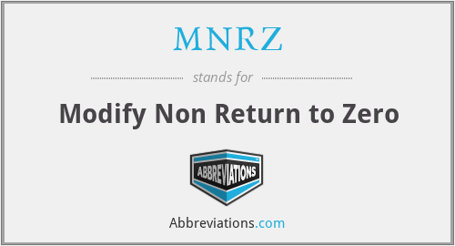 MNRZ - Modify Non Return to Zero