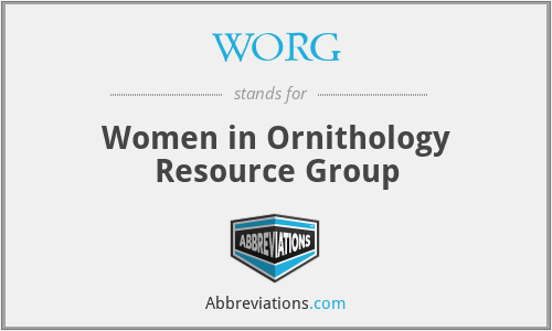 WORG - Women in Ornithology Resource Group