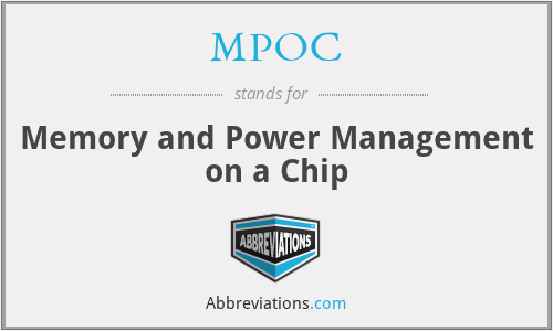 MPOC - Memory and Power Management on a Chip