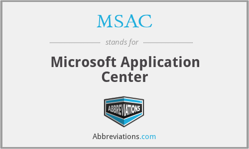 MSAC - Microsoft Application Center