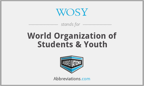 WOSY - World Organization of Students & Youth