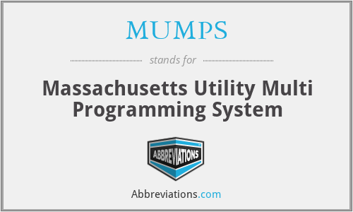 MUMPS - Massachusetts Utility Multi Programming System
