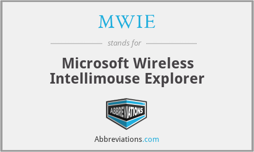 MWIE - Microsoft Wireless Intellimouse Explorer