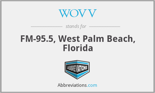WOVV - FM-95.5, West Palm Beach, Florida