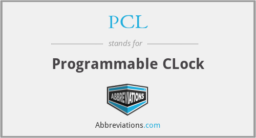 PCL - Programmable CLock