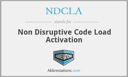 NDCLA - Non Disruptive Code Load Activation