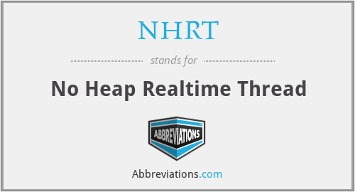 NHRT - No Heap Realtime Thread