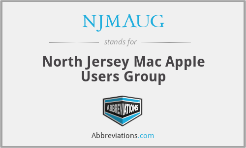 NJMAUG - North Jersey Mac Apple Users Group