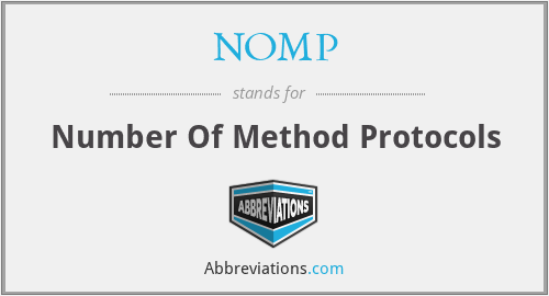NOMP - Number Of Method Protocols