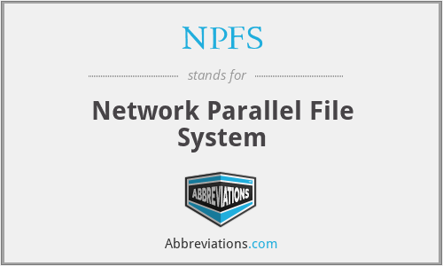 NPFS - Network Parallel File System