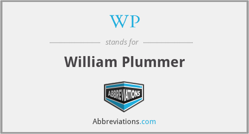 WP - William Plummer