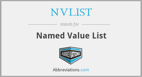 NVLIST - Named Value List