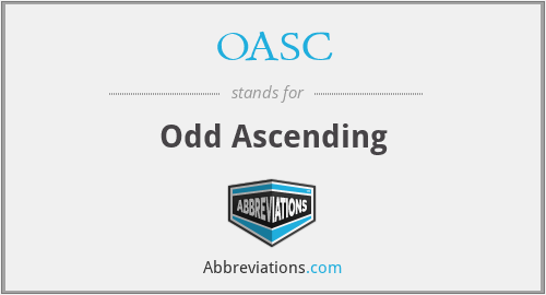 OASC - Odd Ascending