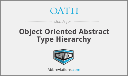 OATH - Object Oriented Abstract Type Hierarchy