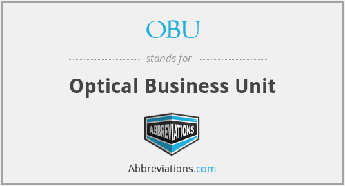 OBU - Optical Business Unit
