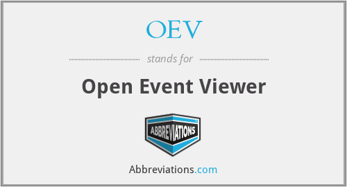 OEV - Open Event Viewer