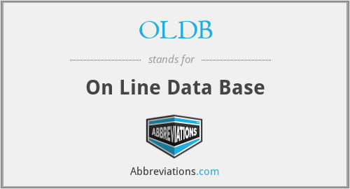 OLDB - On Line Data Base