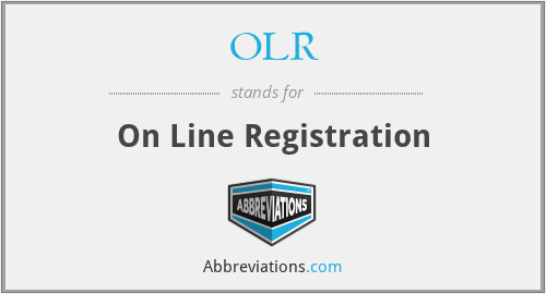 OLR - On Line Registration