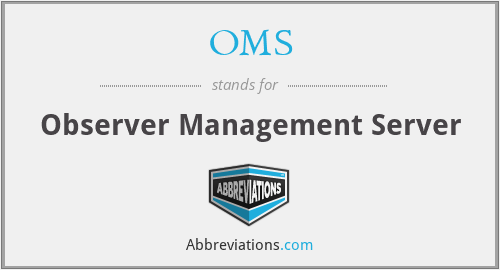 OMS - Observer Management Server