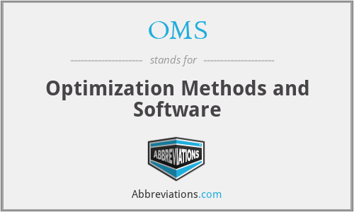 OMS - Optimization Methods and Software