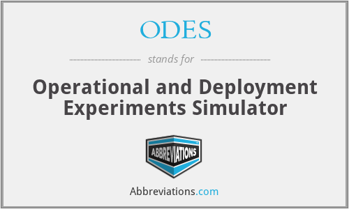 ODES - Operational and Deployment Experiments Simulator