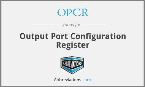 OPCR - Output Port Configuration Register
