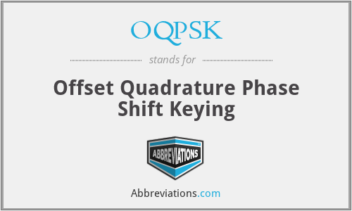 OQPSK - Offset Quadrature Phase Shift Keying