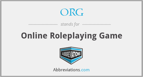 ORG - Online Roleplaying Game