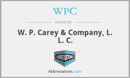 WPC - W. P. Carey & Company, L. L. C.