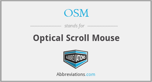 OSM - Optical Scroll Mouse