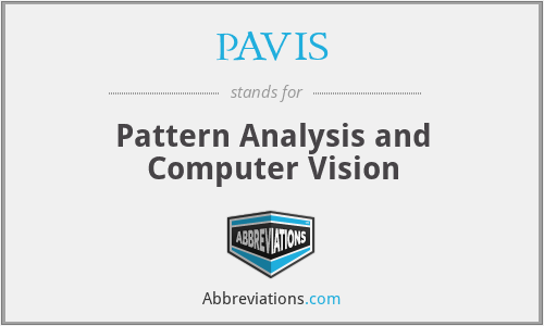 PAVIS - Pattern Analysis and Computer Vision