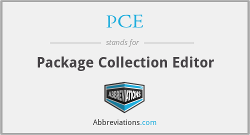 PCE - Package Collection Editor