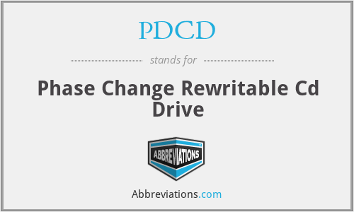 PDCD - Phase Change Rewritable Cd Drive