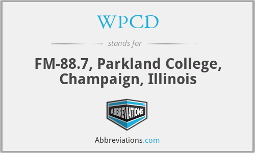 WPCD - FM-88.7, Parkland College, Champaign, Illinois