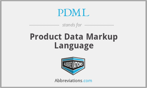 PDML - Product Data Markup Language