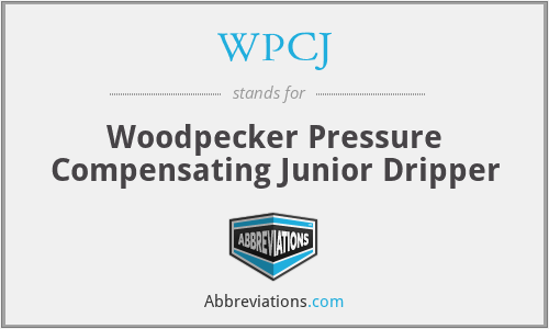 WPCJ - Woodpecker Pressure Compensating Junior Dripper