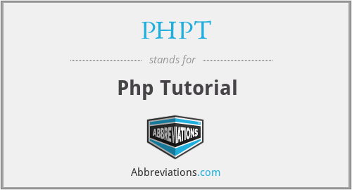 PHPT - Php Tutorial