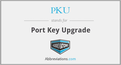 PKU - Port Key Upgrade
