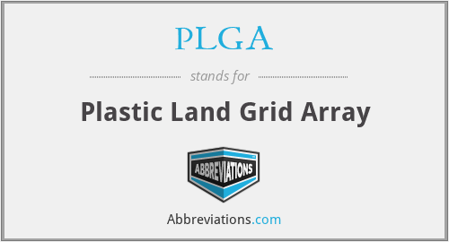 PLGA - Plastic Land Grid Array
