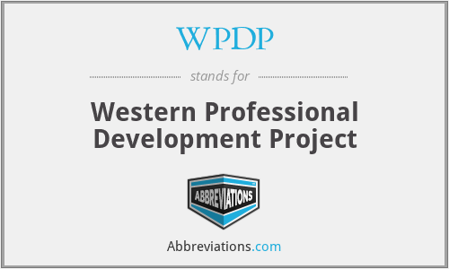 WPDP - Western Professional Development Project