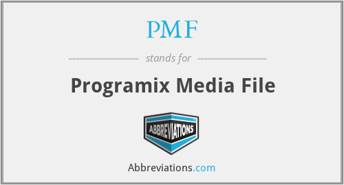 PMF - Programix Media File